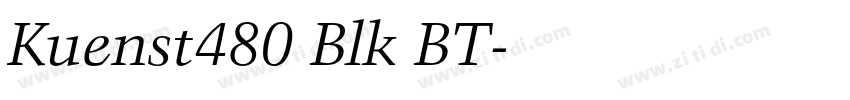 Kuenst480 Blk BT字体转换